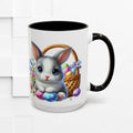 Cute Easter Bunny Mug - Colorful Ceramic Coffee Cup for Spring Celebrations - GULLYDESIGN