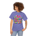 Happy Easter Unisex Heavy Cotton Tee - Fun & Festive Spring Shirt - GULLYDESIGN