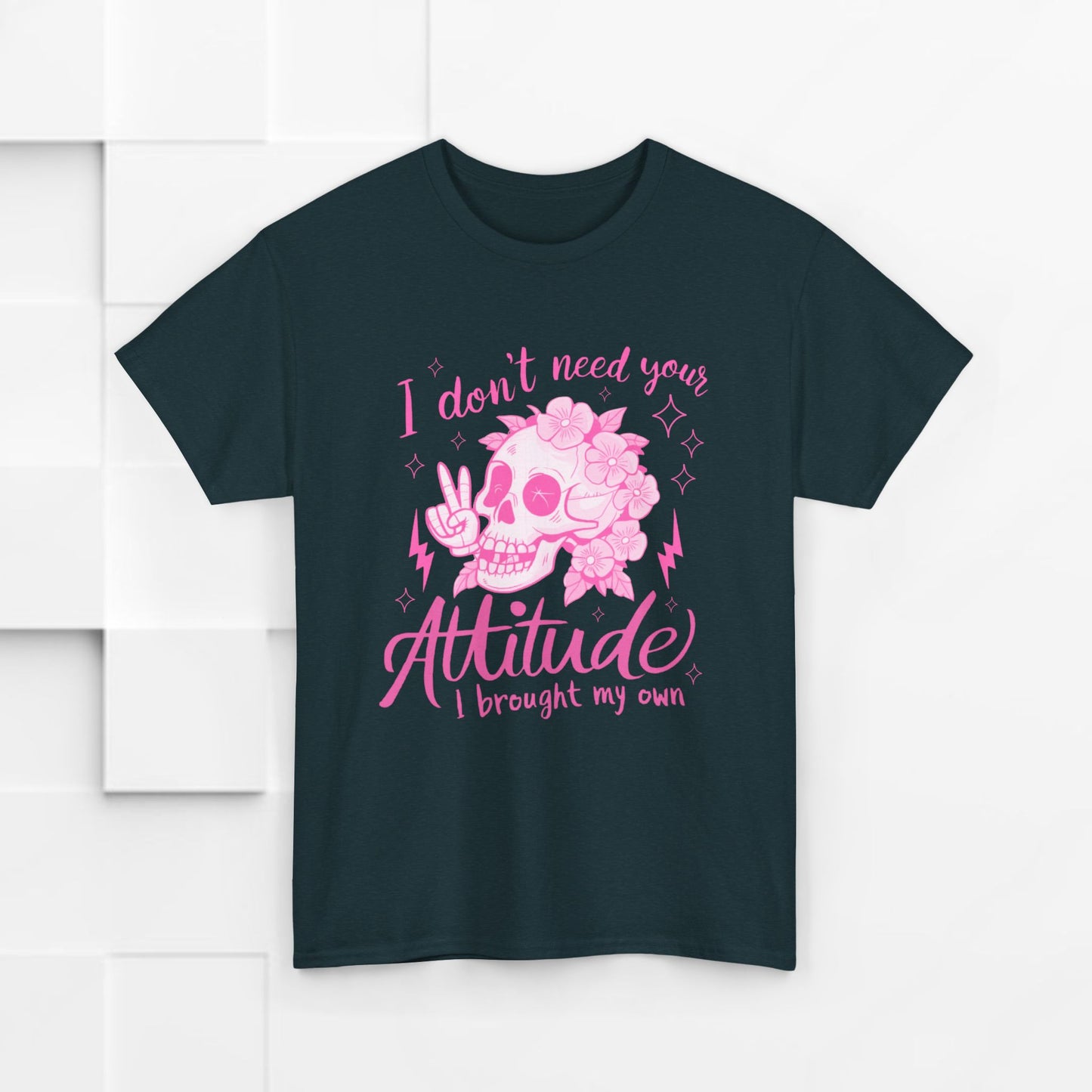 Unisex Heavy Cotton Tee - 'I Don't Need Your Attitude, I Brought My Own'