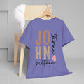 Personalized Unisex Heavy Cotton Tee - Custom Name & Age Design - GULLYDESIGN