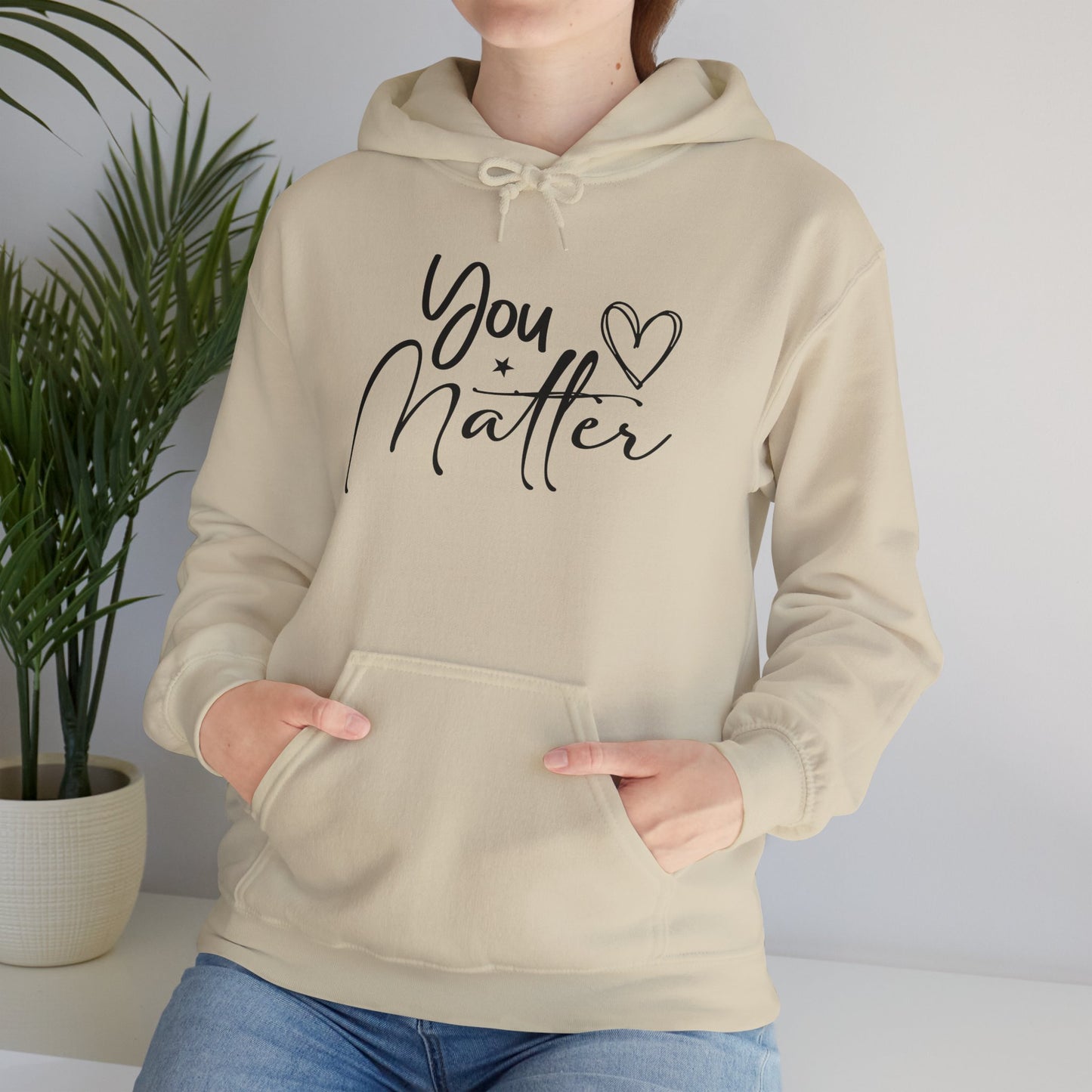 You Matter Unisex Heavy Blend™ Hooded Sweatshirt - Inspirational Warmth for Everyday Comfort