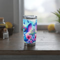 Whimsical Floral Tumbler - 20oz Vagabond Charm with Butterflies - GULLYDESIGN
