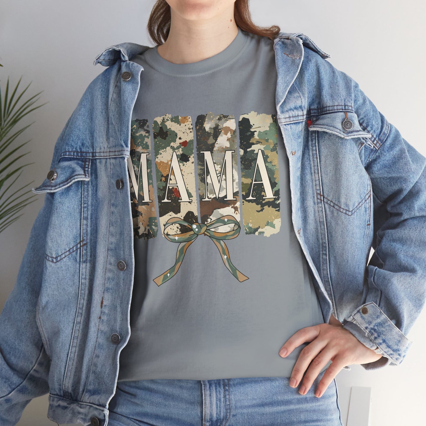 Camo Mama Unisex Heavy Cotton Tee - Perfect Gift for Moms