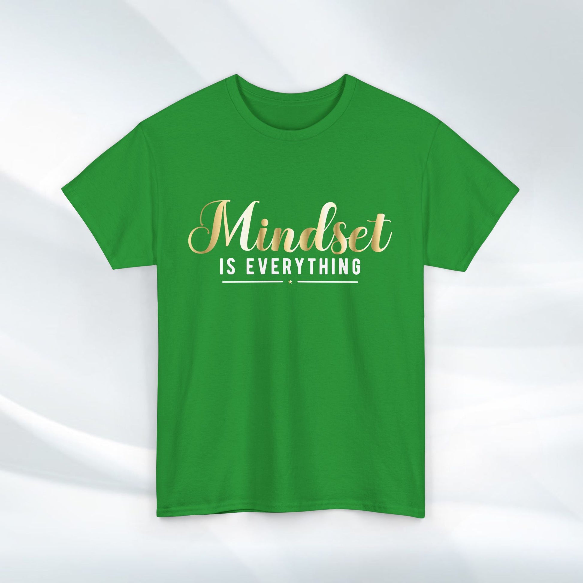 Mindset Unisex Heavy Cotton Tee - Inspirational T-Shirt for Positive Thinking - GULLYDESIGN