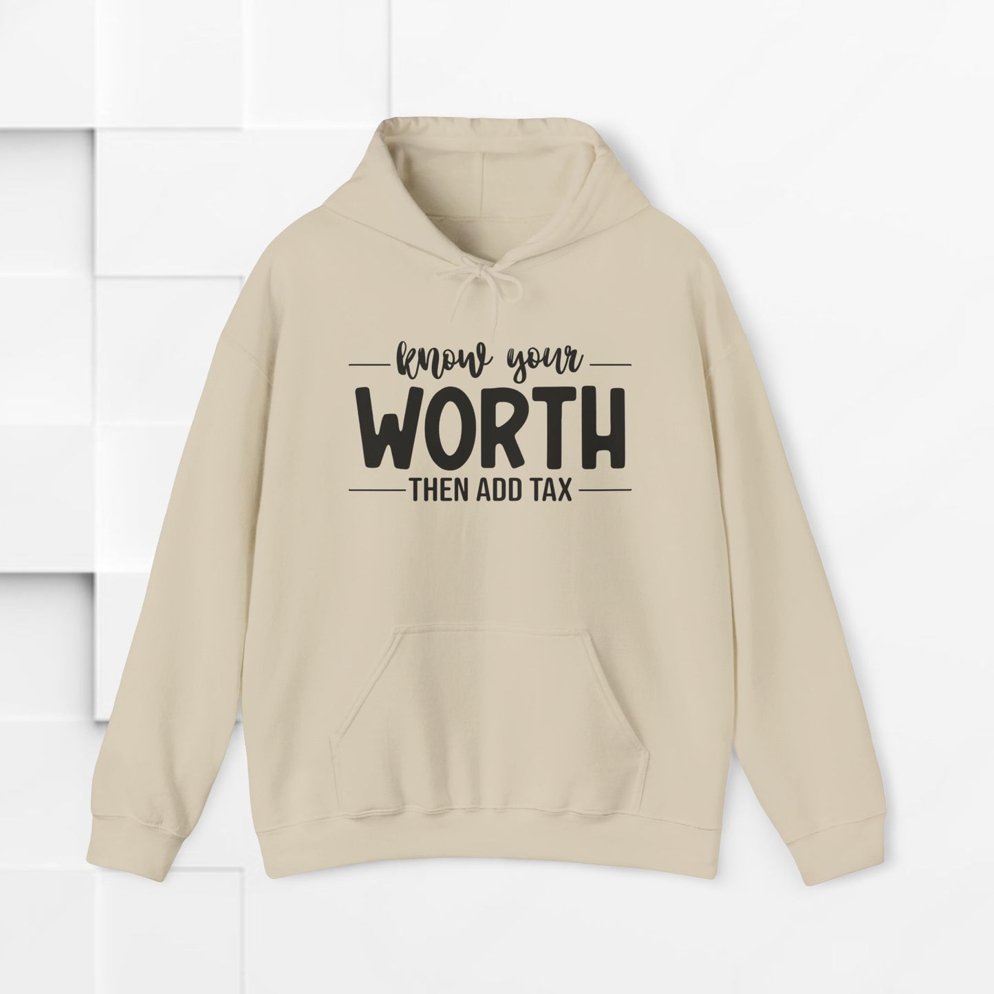 Know Your Worth Inspirational Hoodie