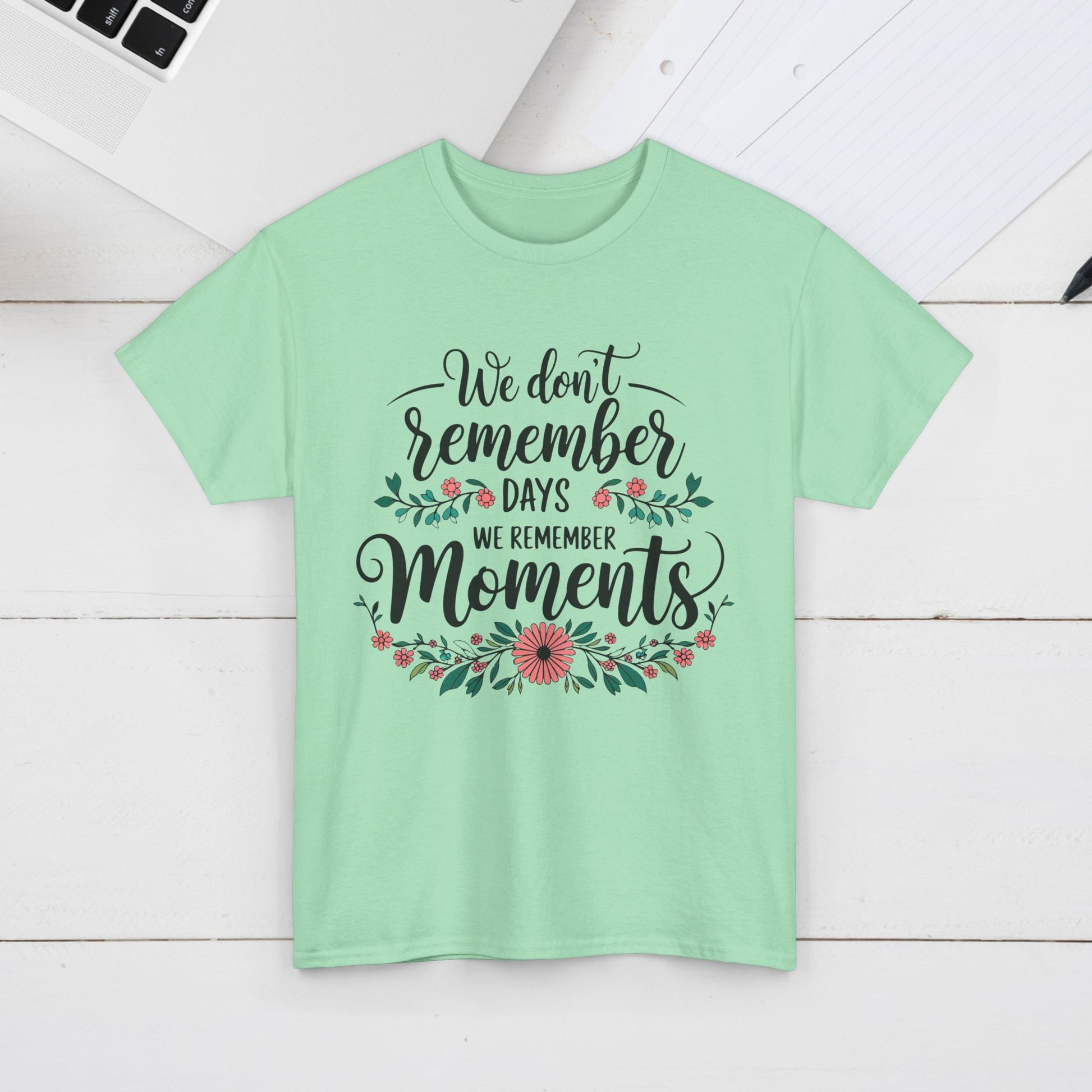 Moments Remembrance Unisex Heavy Cotton Tee - Inspirational Graphic Shirt - GULLYDESIGN