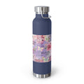 Inspirational Copper Insulated Water Bottle - 22oz - Motivational Quotes & Colorful Design - GULLYDESIGN
