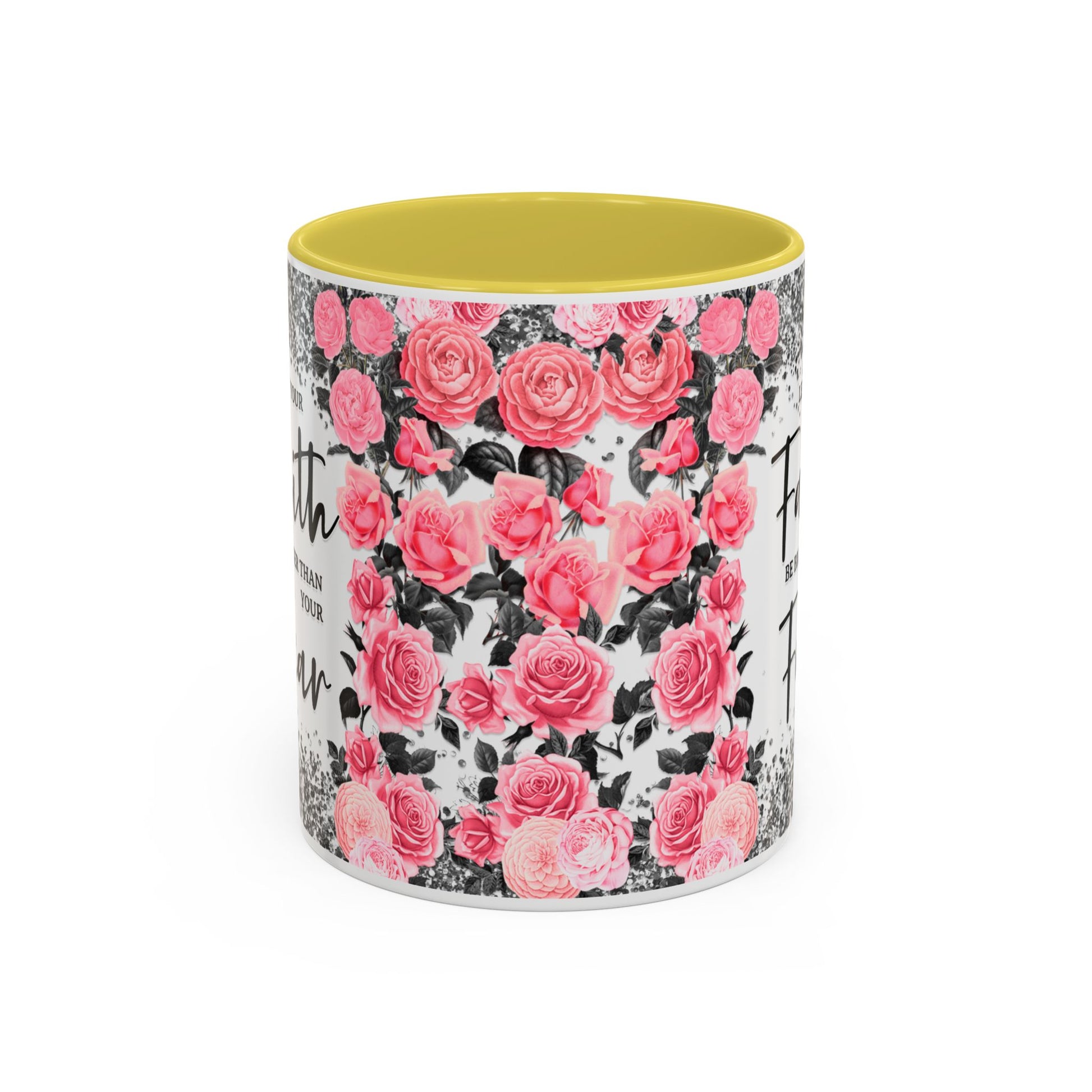 Colorful Floral Faith Mugs - Inspirational Coffee Cups for Home & Gifts - GULLYDESIGN
