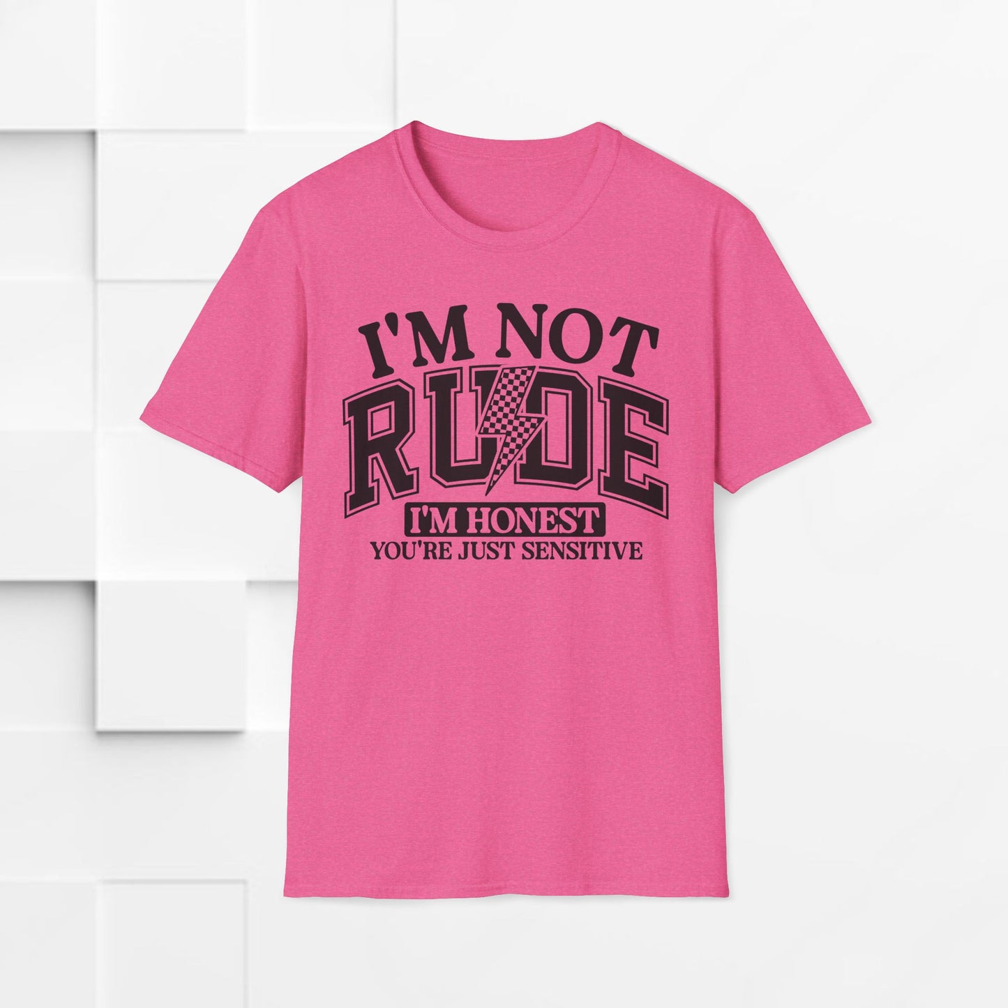 I'm Not Rude Unisex Softstyle T-Shirt – Honest Statement Tee for Fun Encounters