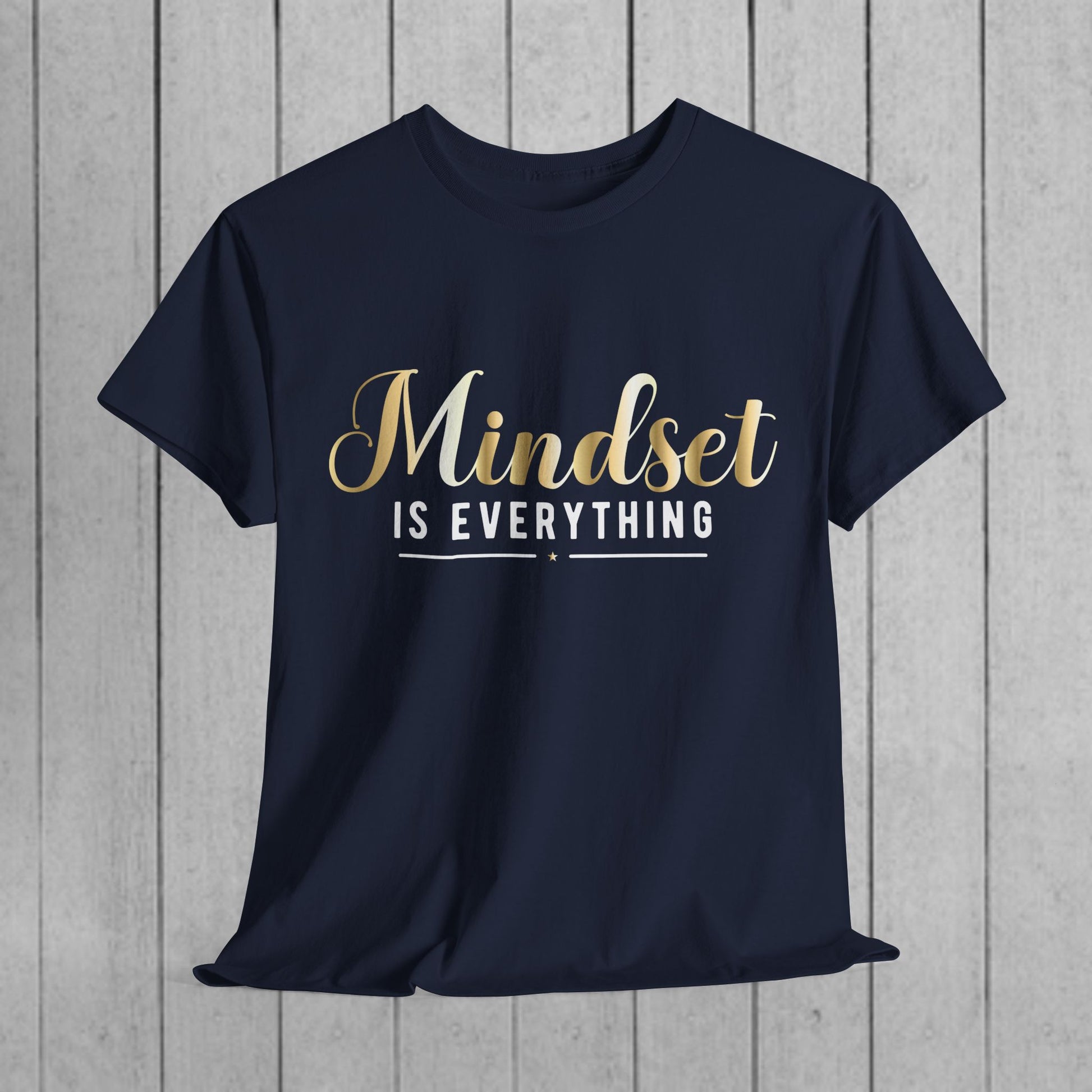 Mindset Unisex Heavy Cotton Tee - Inspirational T-Shirt for Positive Thinking - GULLYDESIGN