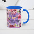 Inspirational Grateful and Thankful Butterfly Mug - Colorful 11oz & 15oz Coffee Cup with Motivational Quotes - GULLYDESIGN