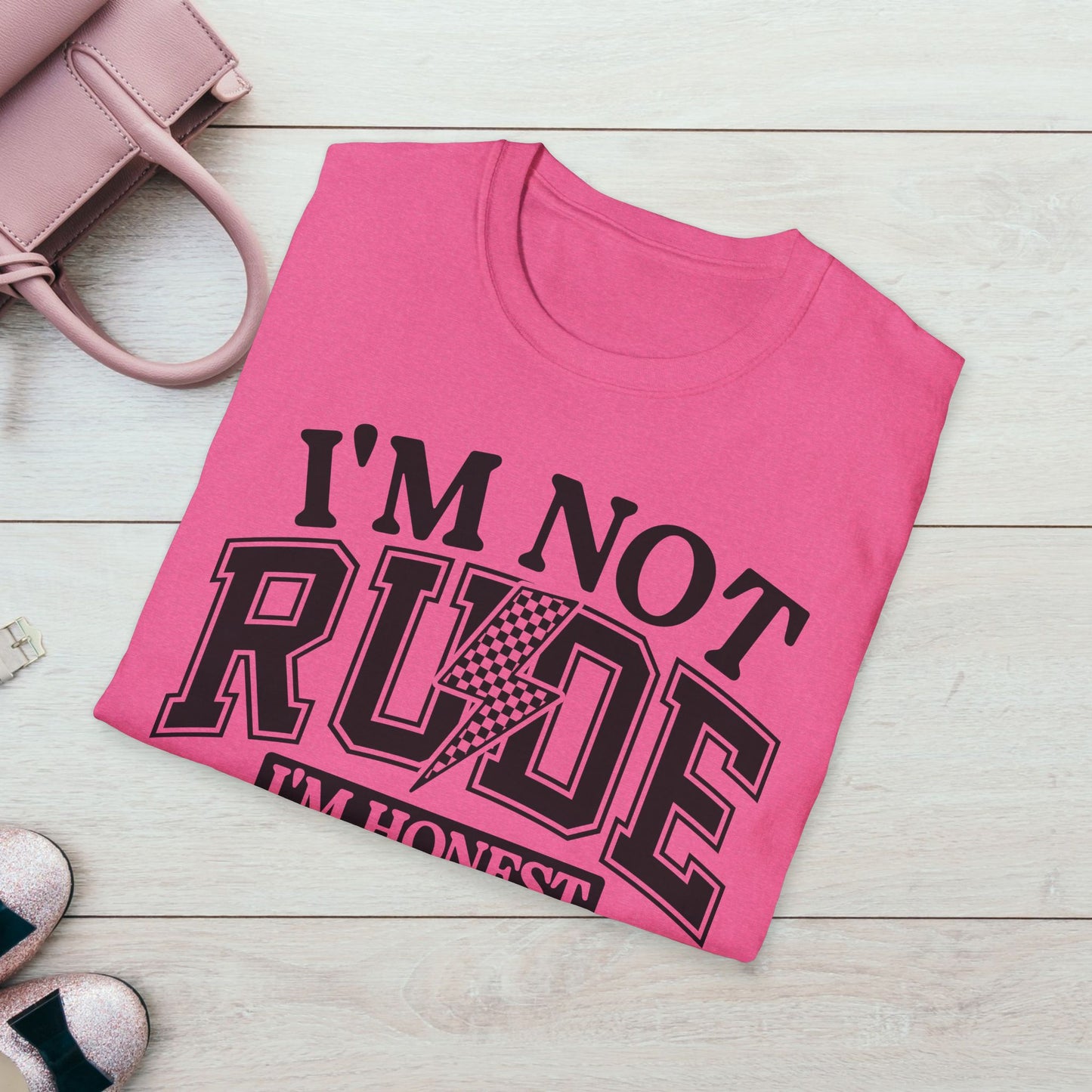 I'm Not Rude Unisex Softstyle T-Shirt – Honest Statement Tee for Fun Encounters
