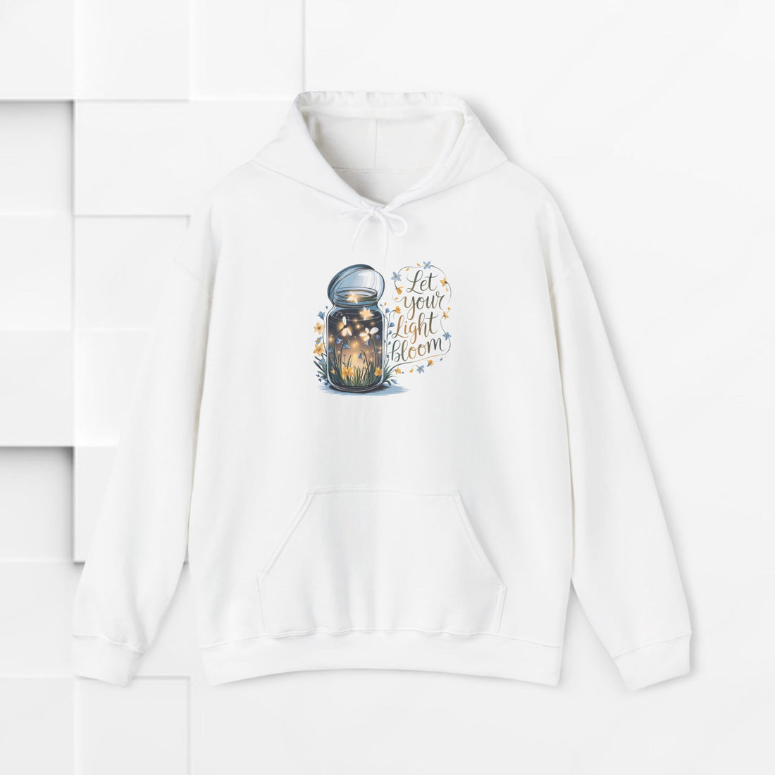 Let Your Light Bloom Hoodie - Unisex Heavy Blend™ Sweatshirt for Inspiration and Comfort