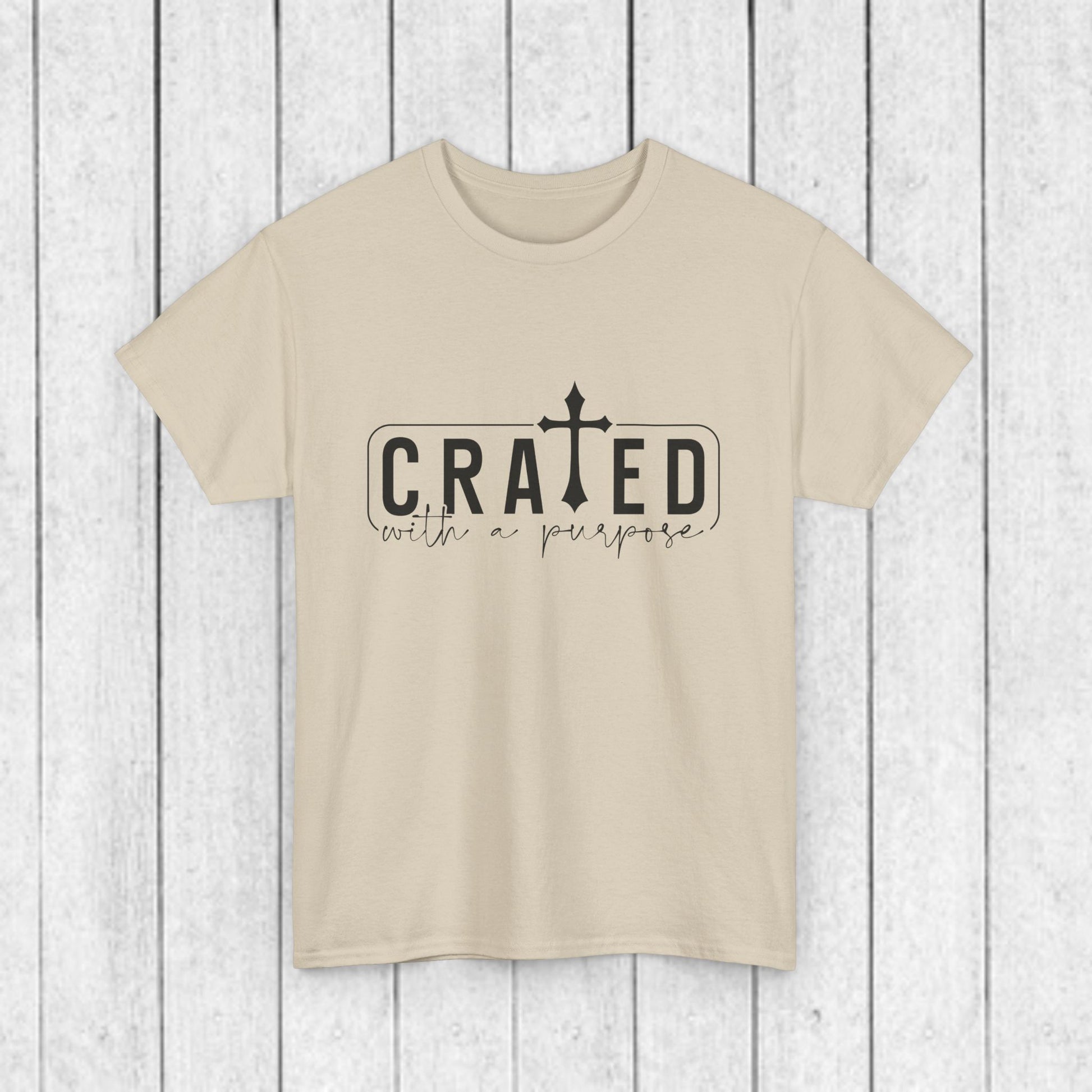Unisex Heavy Cotton Tee - Grated with a Purpose Graphic Tee - GULLYDESIGN