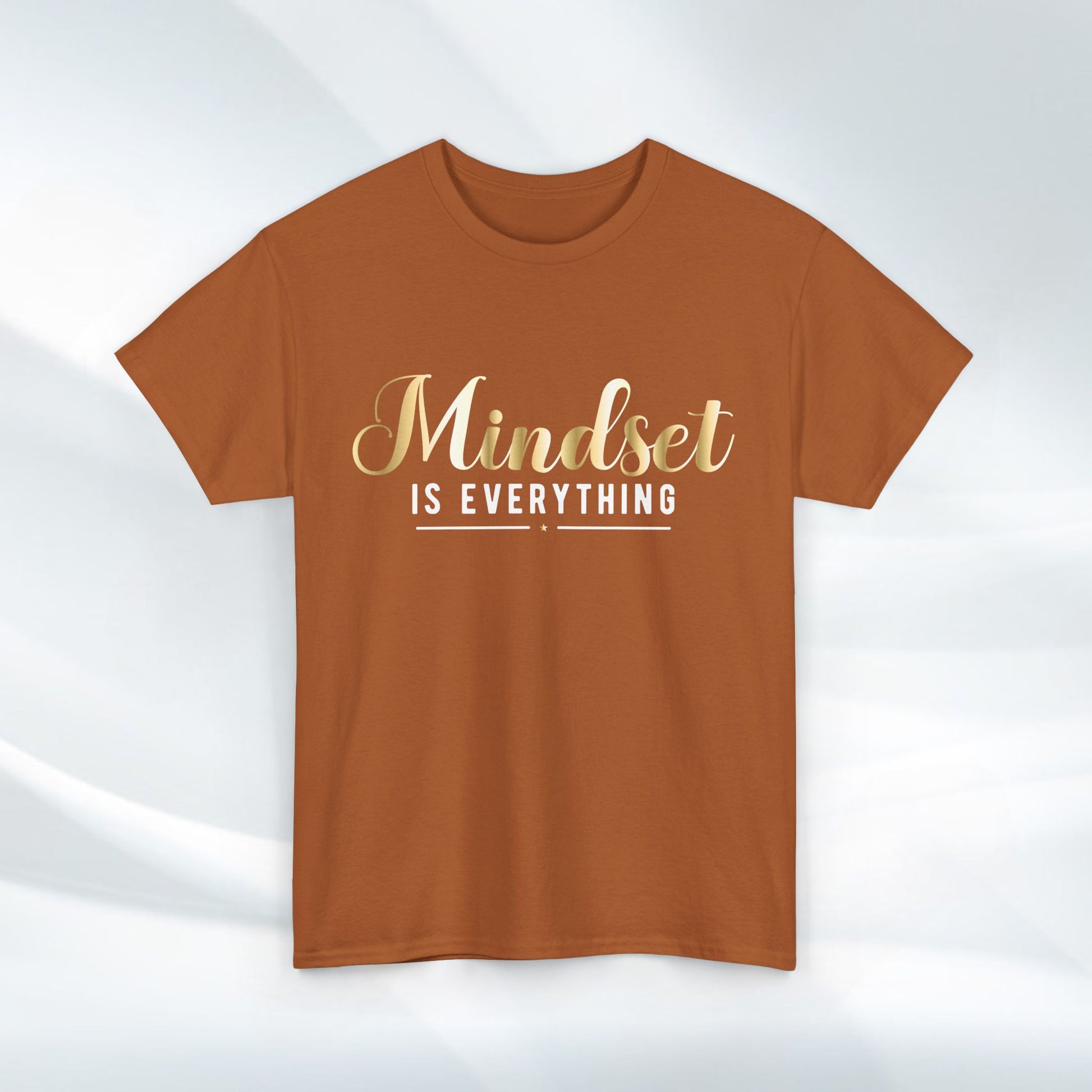 Mindset Unisex Heavy Cotton Tee - Inspirational T-Shirt for Positive Thinking - GULLYDESIGN