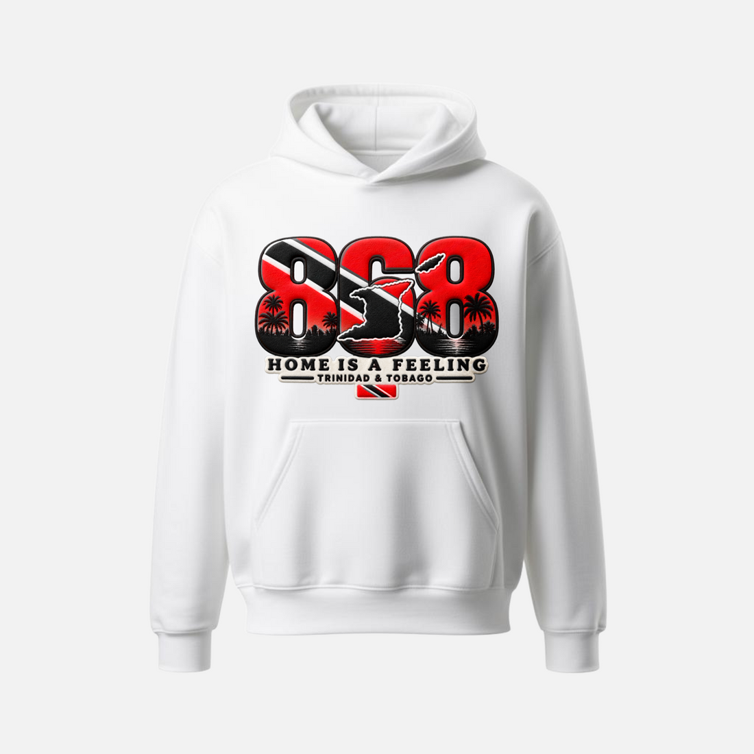 868 Home Is A Feeling hoodie in white