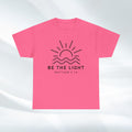 Inspirational Unisex Heavy Cotton Tee - 'Be The Light' Matthew 5:14 - GULLYDESIGN