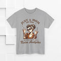 Just a Mom Heavy Cotton Tee - Funny Mom Shirt - GULLYDESIGN