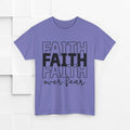 Faith Over Fear Unisex Heavy Cotton Tee - Inspirational T-Shirt - GULLYDESIGN
