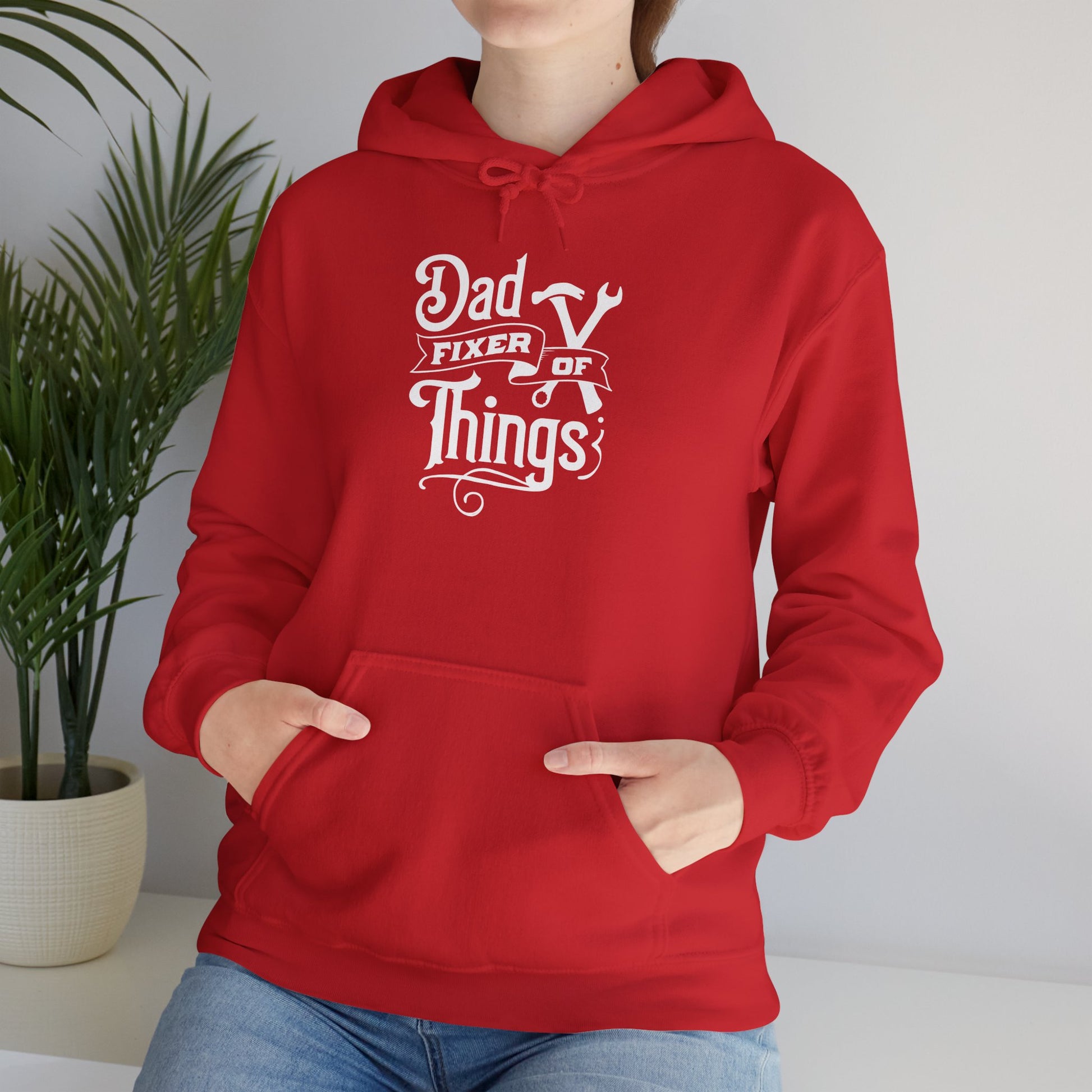 Dad Fixer Of Things Hooded Sweatshirt  - Unisex Heavy Blend™ - GULLYDESIGN