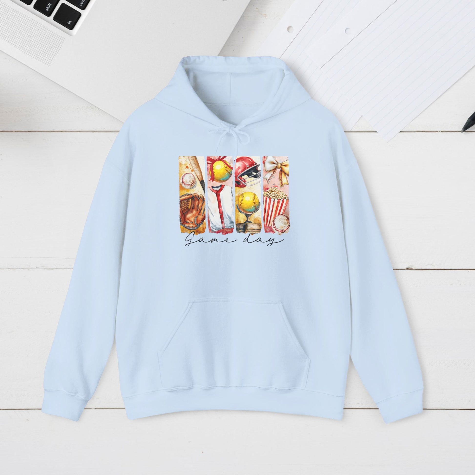 Game Day Hoodie – Unisex Heavy Blend™ Sweatshirt for Sports Enthusiasts - GULLYDESIGN