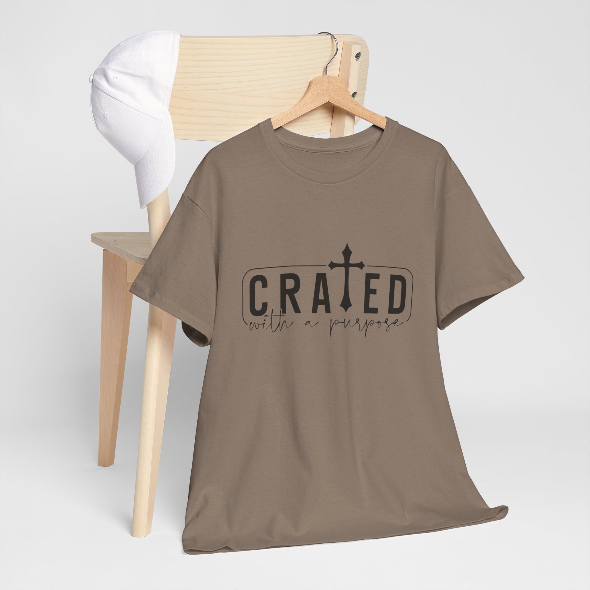 Unisex Heavy Cotton Tee - Grated with a Purpose Graphic Tee - GULLYDESIGN