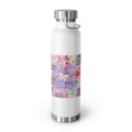 Inspirational Copper Insulated Water Bottle - 22oz - Motivational Quotes & Colorful Design - GULLYDESIGN