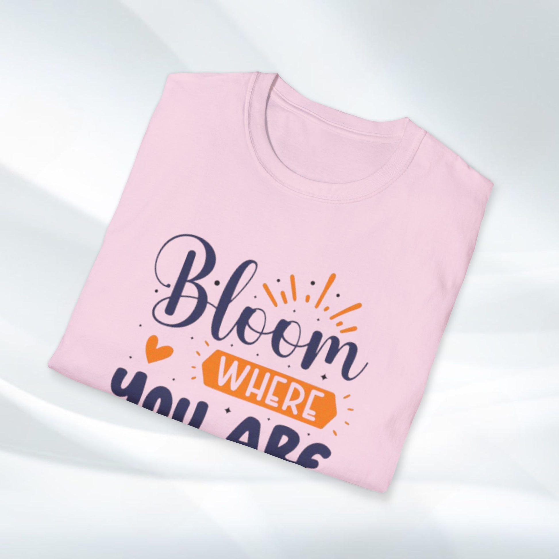 Inspirational Bloom T-Shirt - "Bloom Where You Are Planted" - GULLYDESIGN