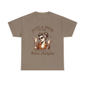 Just a Mom Heavy Cotton Tee - Funny Mom Shirt - GULLYDESIGN