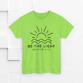 Inspirational Unisex Heavy Cotton Tee - 'Be The Light' Matthew 5:14 - GULLYDESIGN