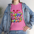 Happy Easter Unisex Heavy Cotton Tee - Fun & Festive Spring Shirt - GULLYDESIGN