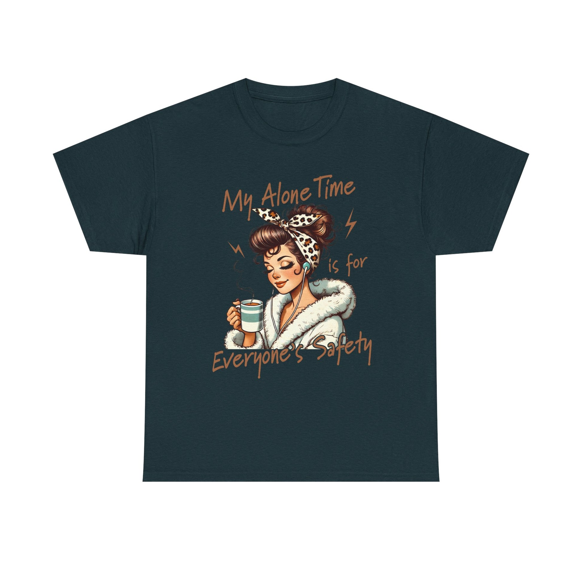 My Alone Time Unisex Heavy Cotton Tee - Cozy Vibe for Self-Care Lovers - GULLYDESIGN