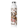 Feral Mom Slim Water Bottle - Stylish & Functional Hydro Flask for Active Moms - GULLYDESIGN