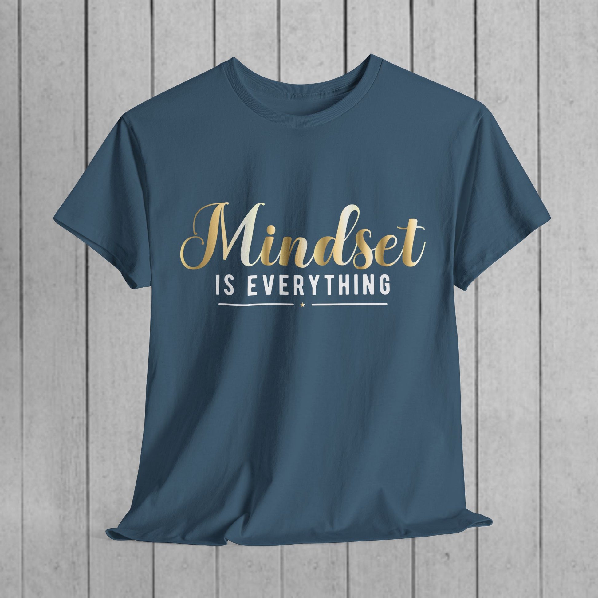 Mindset Unisex Heavy Cotton Tee - Inspirational T-Shirt for Positive Thinking - GULLYDESIGN