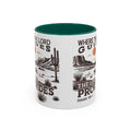 Inspirational Desert Scene Mug - 11oz & 15oz Colorful Coffee Cup for Faith & Encouragement - GULLYDESIGN