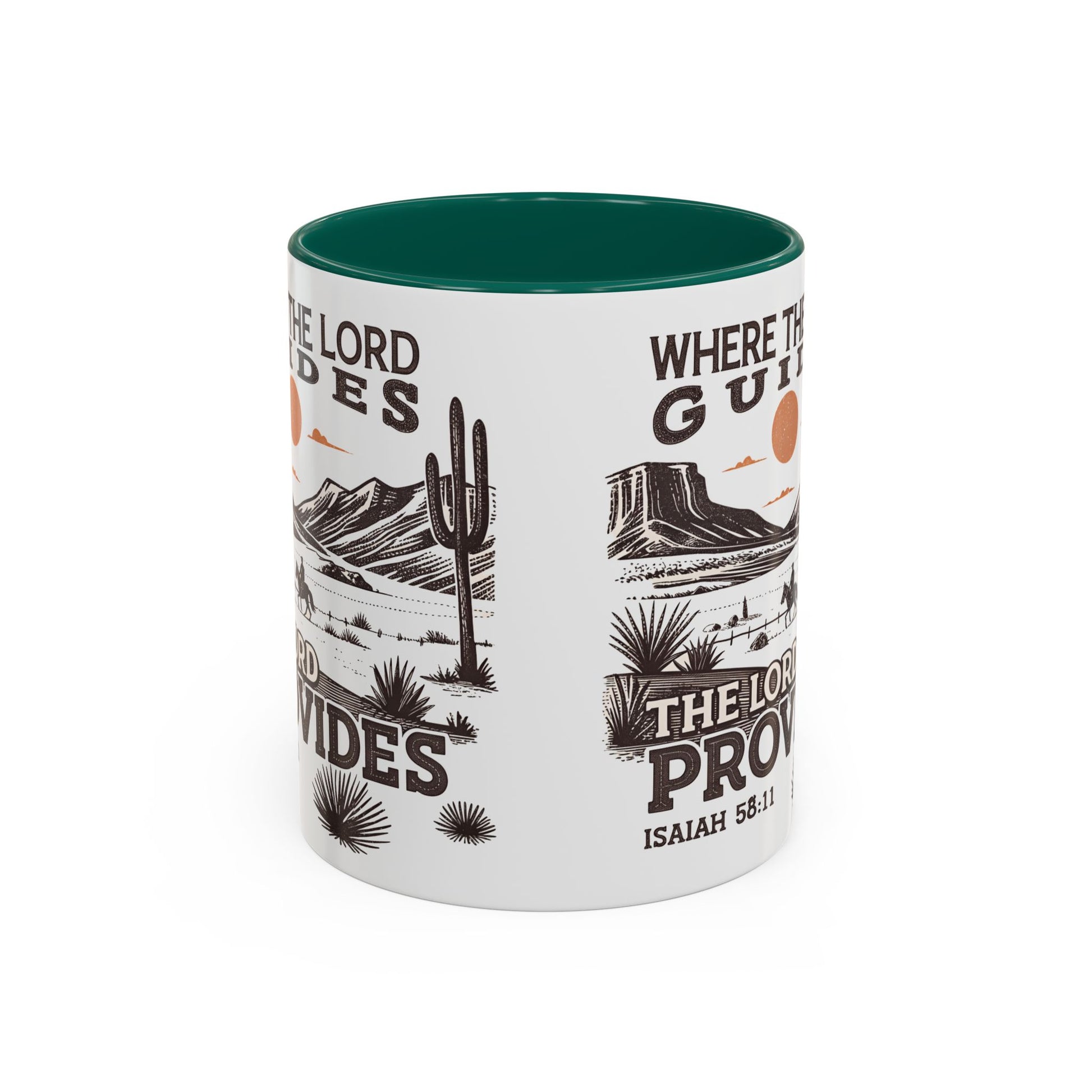 Inspirational Desert Scene Mug - 11oz & 15oz Colorful Coffee Cup for Faith & Encouragement - GULLYDESIGN