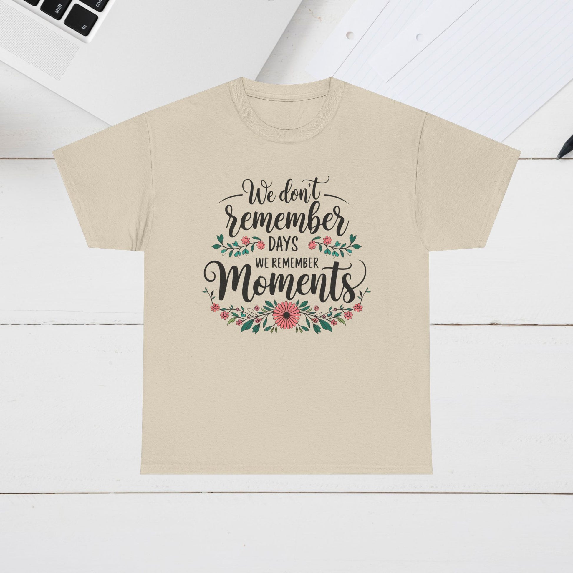 Moments Remembrance Unisex Heavy Cotton Tee - Inspirational Graphic Shirt - GULLYDESIGN