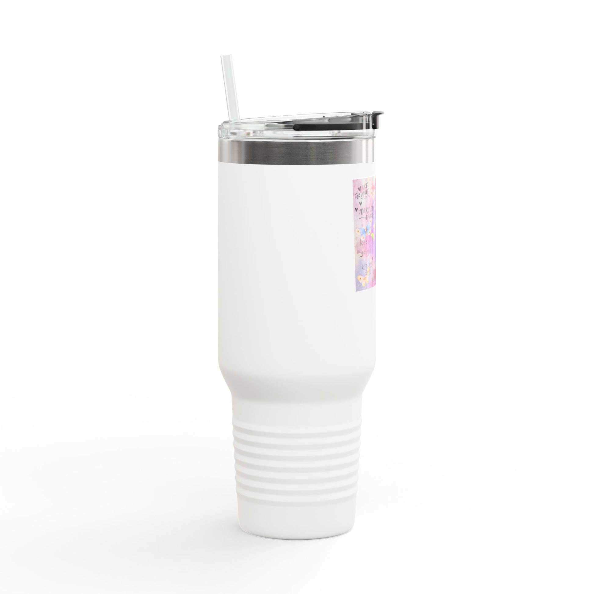 Inspirational Insulated Travel Mug - 40oz Adventure Companion - GULLYDESIGN