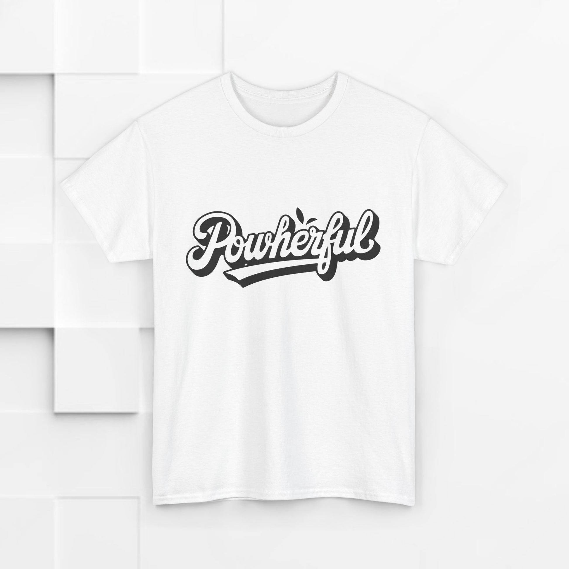 Unisex Heavy Cotton Tee - 'Powerful' Graphic Tee for Empowerment and Self-Expression - GULLYDESIGN