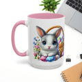 Cute Easter Bunny Mug - Colorful Ceramic Coffee Cup for Spring Celebrations - GULLYDESIGN