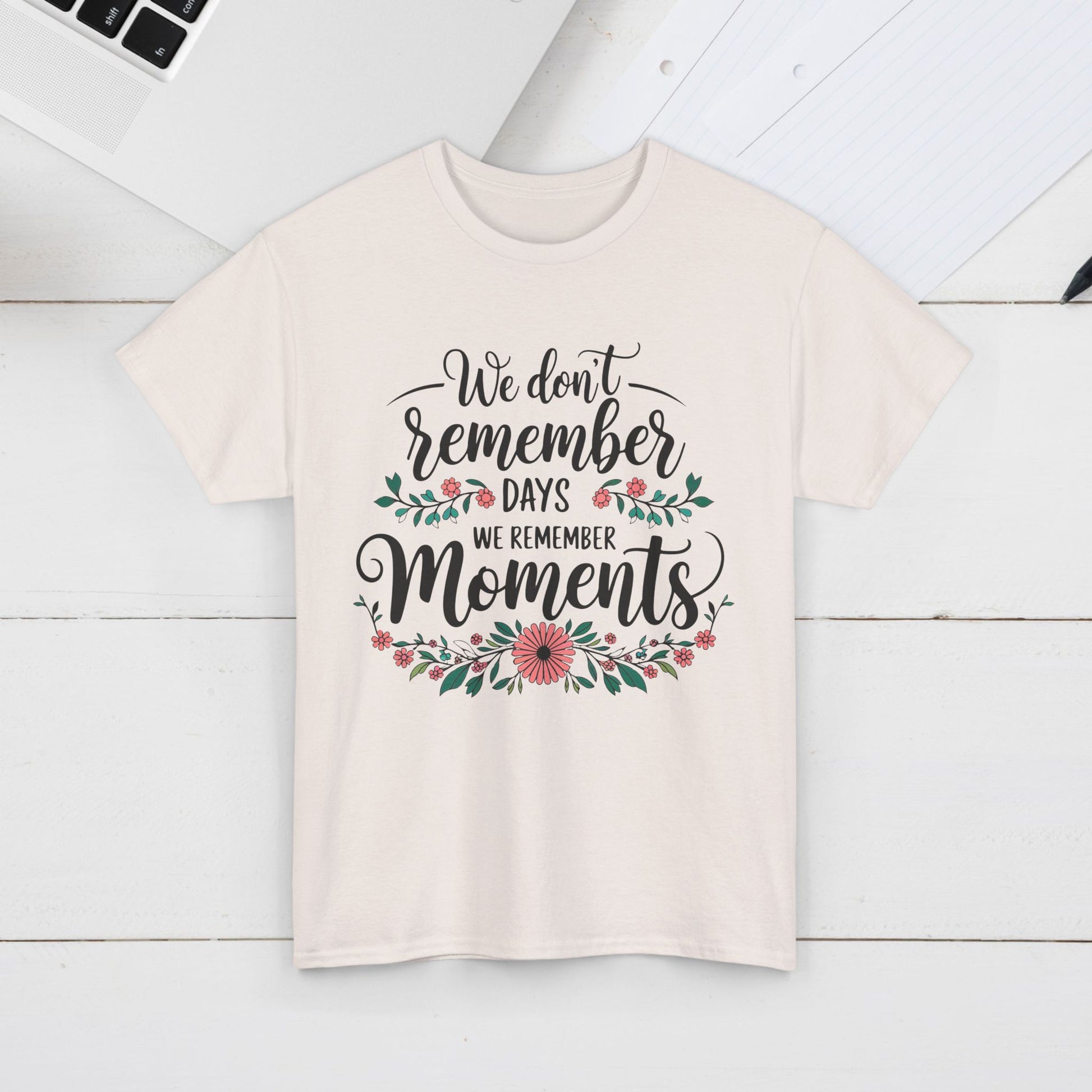 Moments Remembrance Unisex Heavy Cotton Tee - Inspirational Graphic Shirt - GULLYDESIGN