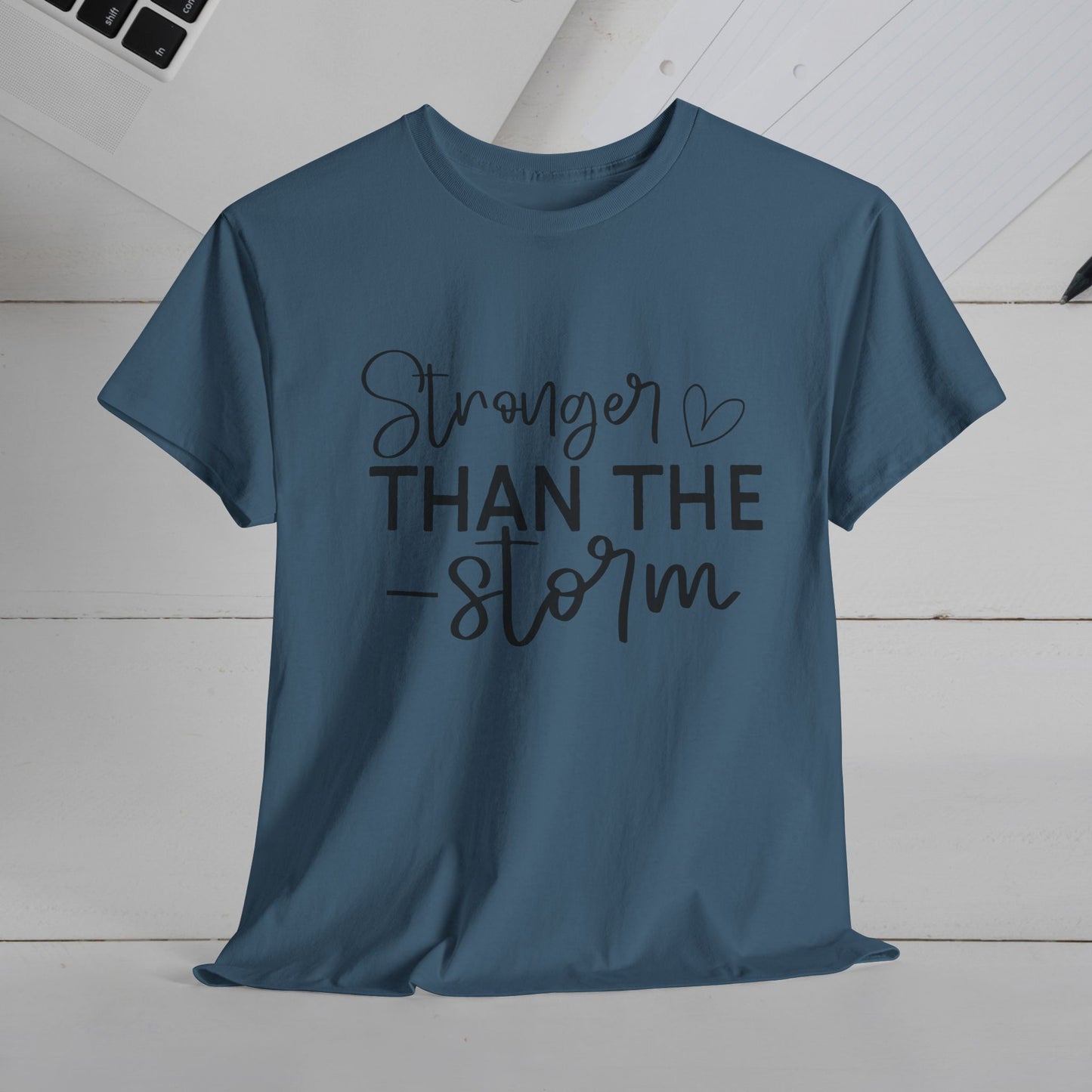 Stronger Than The Storm Unisex Heavy Cotton Tee