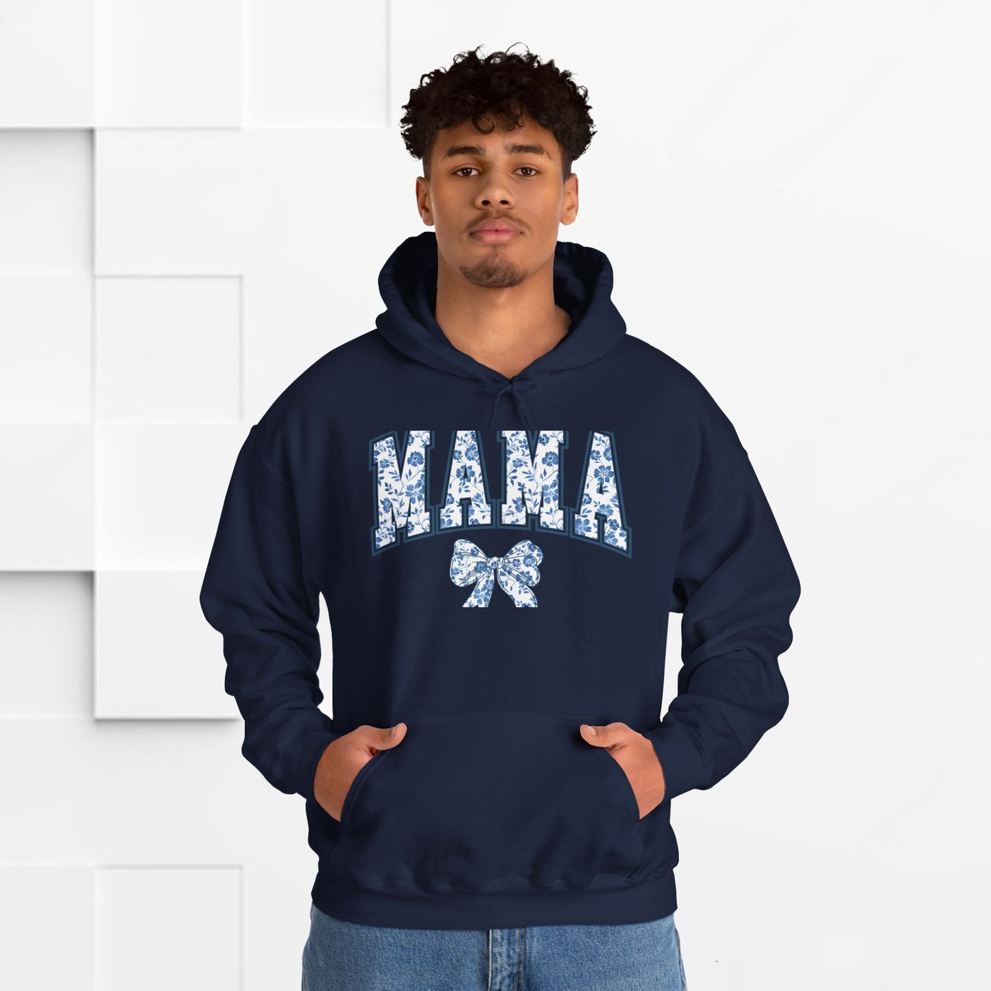 Floral Mama Hoodie - Comfortable Unisex Heavy Blend Sweatshirt for Moms