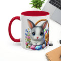Cute Easter Bunny Mug - Colorful Ceramic Coffee Cup for Spring Celebrations - GULLYDESIGN