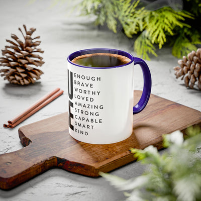 Inspirational Colorful Mug - Empowering Affirmations for Coffee Lovers