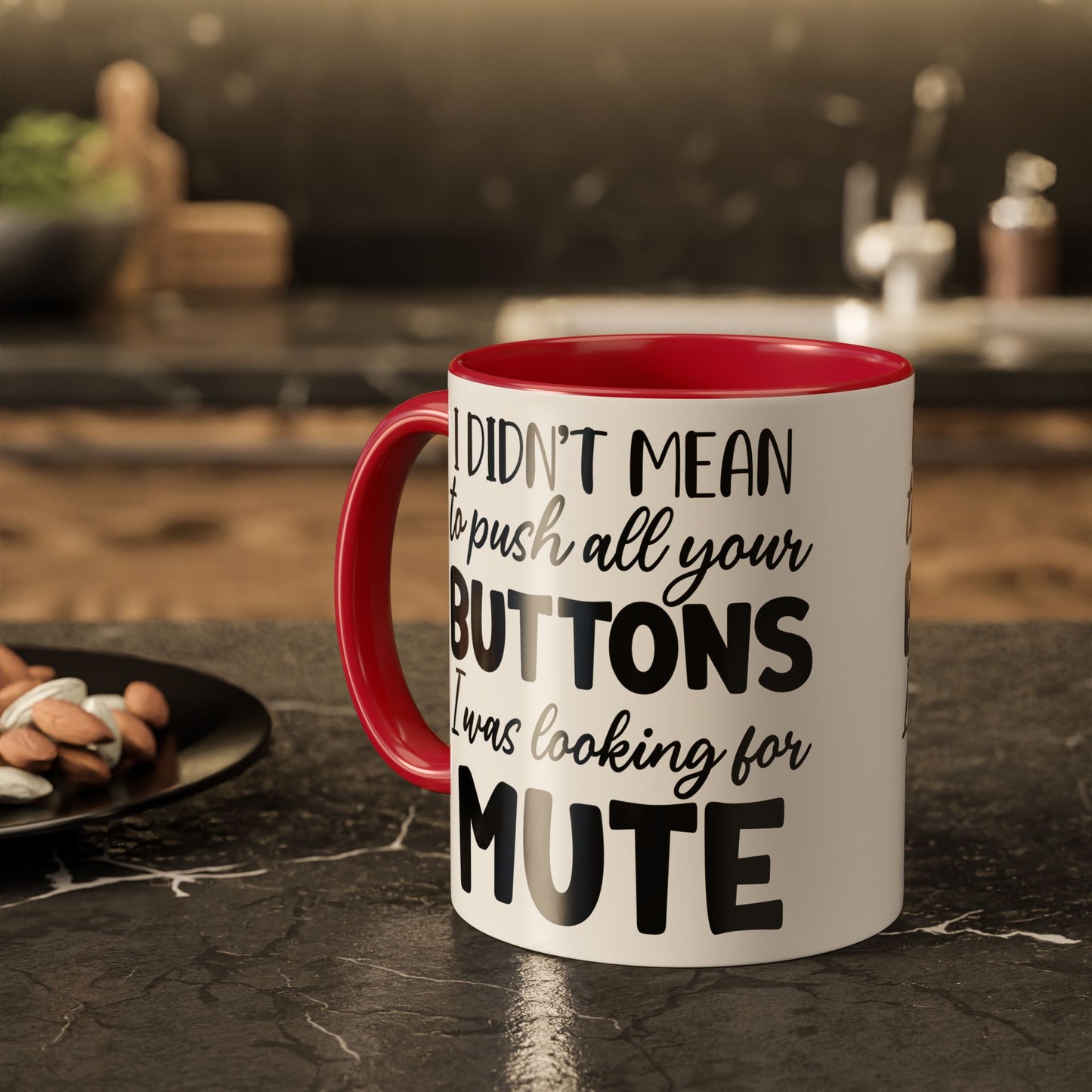 Funny Mugs - "I Didn't Mean to Push All Your Buttons, I Was Looking for Mute" - Perfect Gift for Coffee Lovers - GULLYDESIGN