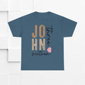 Personalized Unisex Heavy Cotton Tee - Custom Name & Age Design - GULLYDESIGN