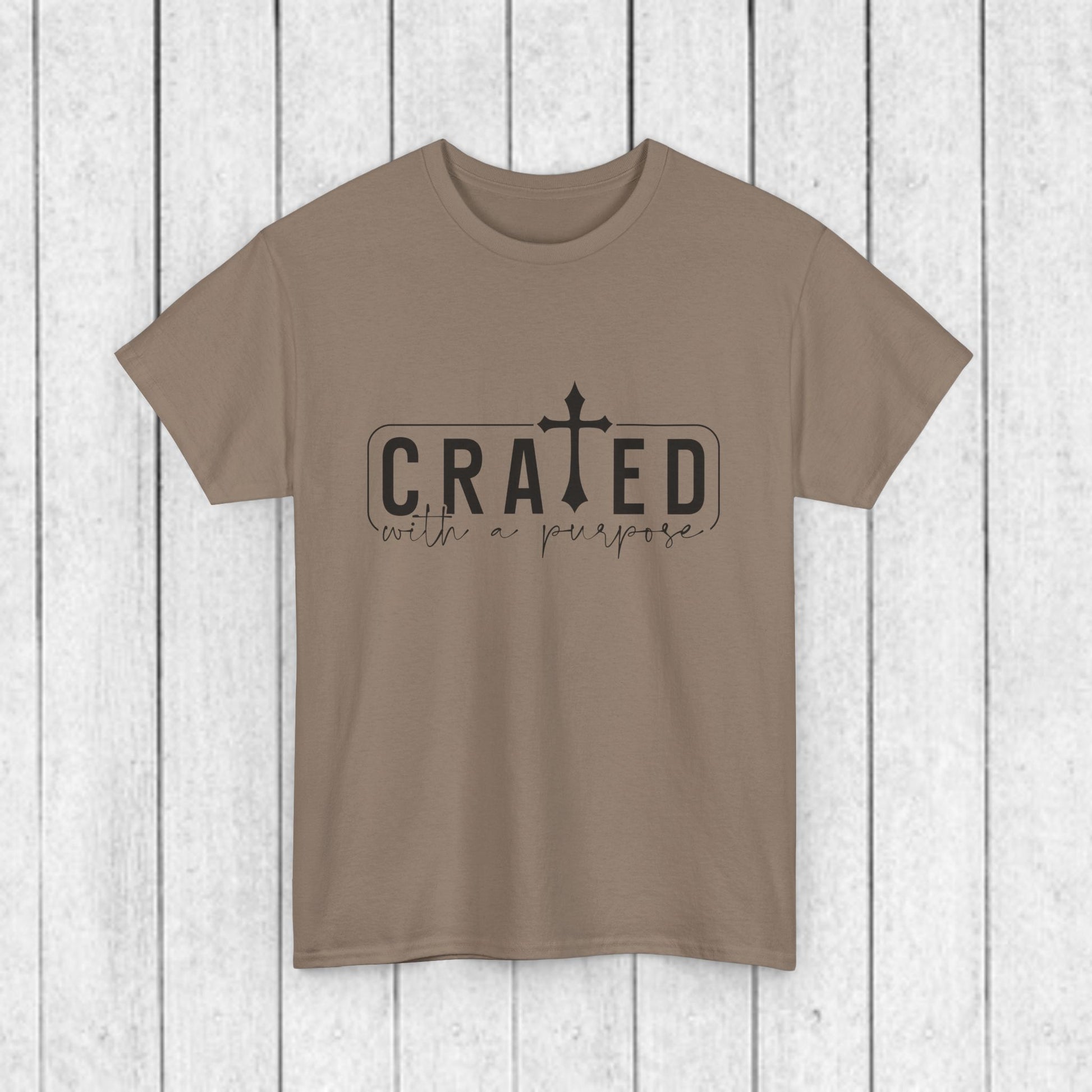 Unisex Heavy Cotton Tee - Grated with a Purpose Graphic Tee - GULLYDESIGN