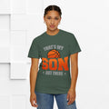 That's My Son Basketball T-Shirt - Unisex Garment-Dyed Tee for Proud Parents - GULLYDESIGN