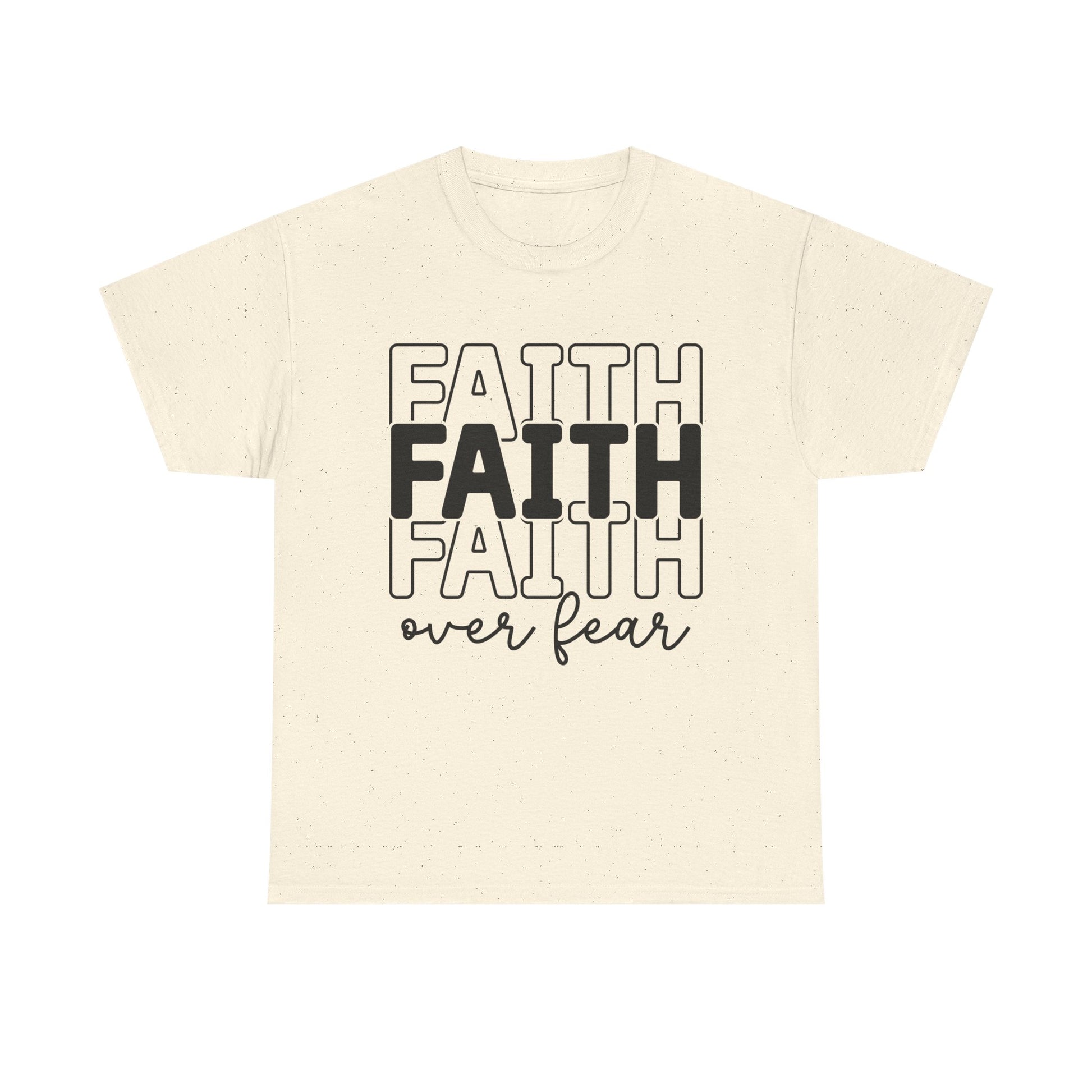 Faith Over Fear Unisex Heavy Cotton Tee - Inspirational T-Shirt - GULLYDESIGN